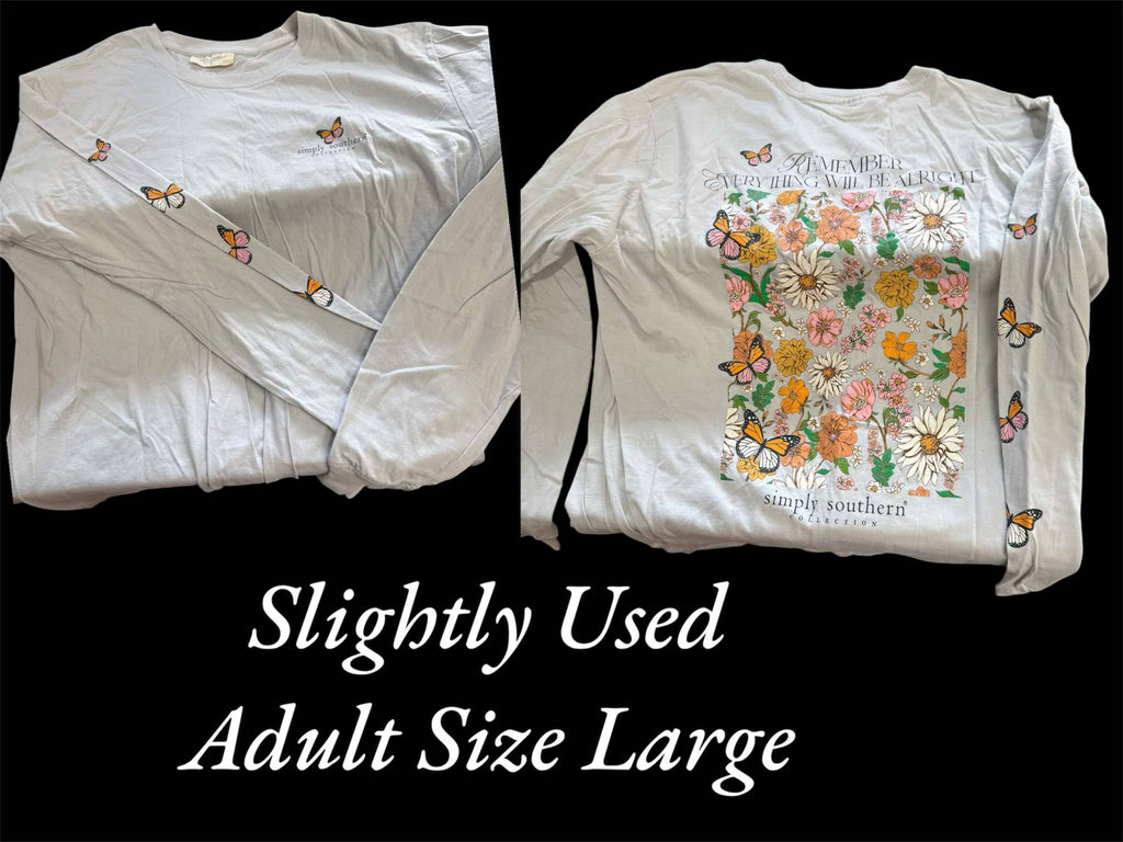 Slightly Used Simply Southern - Long Sleeve - Remember - Adult Size Large (M79)