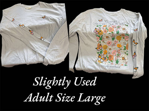 Slightly Used Simply Southern - Long Sleeve - Remember - Adult Size Large (M79)