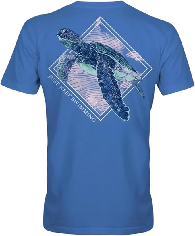 Just Keep Swimming- Sea Turtle - Adult T-Shirt - Lily Grace