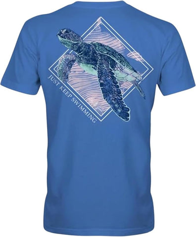 Just Keep Swimming- Sea Turtle - Adult T-Shirt - Lily Grace