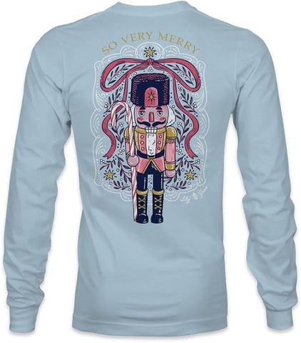 So Very Merry - Nutcracker - Christmas - Adult Long Sleeve - Lily Grace