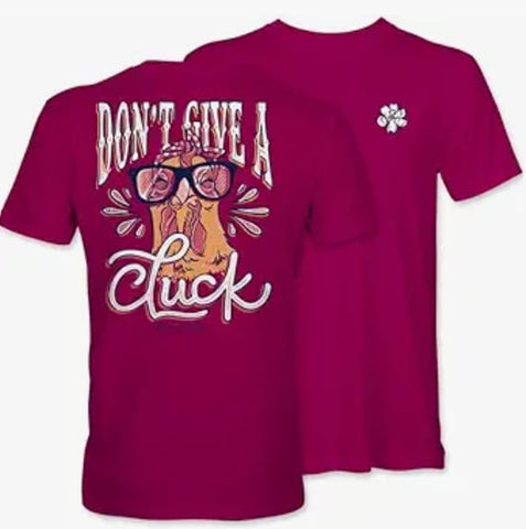 Don't Give a Cluck - Rooster - Adult T-Shirt - Itsa Girl Thing