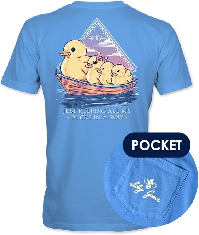 Just Keeping All My Ducks in A Row - Adult T-Shirt - Lily Grace