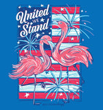 United We Stand - Flamingos - Adult T-Shirt - Southernology