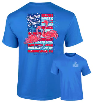 United We Stand - Flamingos - Adult T-Shirt - Southernology