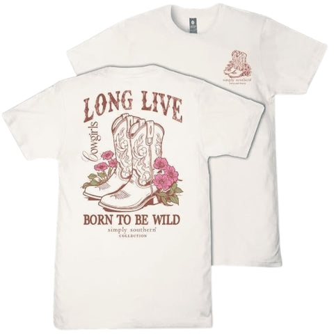 Long Live - Cowgirls - Born To Be Wild - Boots - S26 - SS - Adult T-Shirt