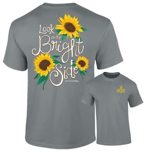 Look On The Bright Side - Sunflower - Adult T-Shirt - Southernology