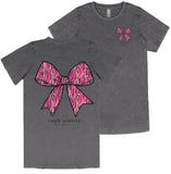 Camo Pink Bow - S25 - SS - Adult T-Shirt
