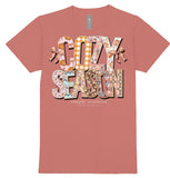 Cozy Season - Pumpkins - Plaid - Bows - SS - F25 - Adult T-Shirt