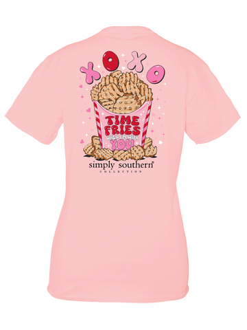 XOXO Time Fries When I'm With You - Valentines - S24 - SS - Adult T-Shirt