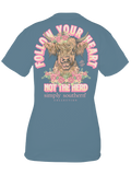 Herd - Follow Your Heart Not The Herd - Highland Cow - SS - S24 - Adult T-Shirt