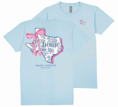 Texas Home - State Bow - SS - S25 - Adult T-Shirt