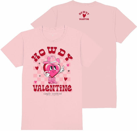 Howdy - Heart - Valentine - SS - S25 - Adult T-Shirt