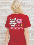 Love More Worry Less - Heart - Valentine - SS - S25 - Adult T-Shirt