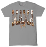 Mama - Cow Hide - Bow - S26 - SS - Adult T-Shirt