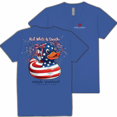 Red, White & Quack - Duck - Patriotic - S26 - SS - YOUTH T-Shirt