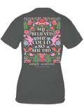 She Believed She Could So She Did - SS - S24 - Adult T-Shirt