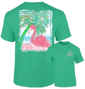 Tickled Pink - Flamingo - Adult T-Shirt - Southernology