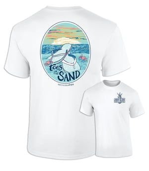 Toes In The Sand - Flip Flops - Adult T-Shirt - Southernology