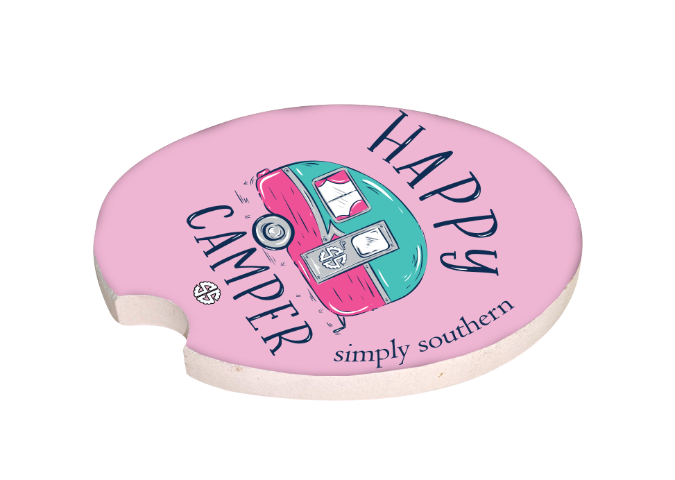Car Coaster - Happy - S20 - Simply Southern