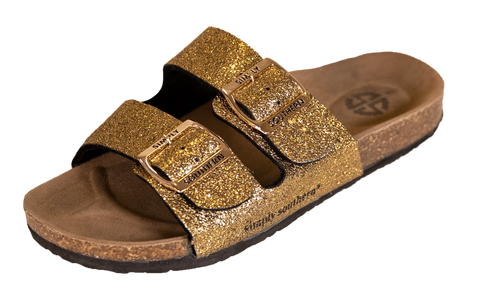 Glitter Gold Sandals - S20 - Simply Southern