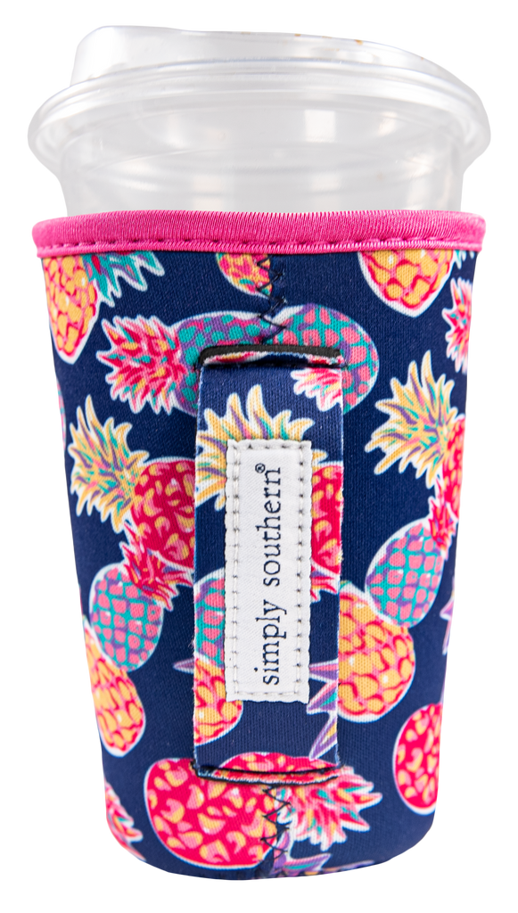 Simply Southern Flamingo Print 40oz Tumbler With Lid Handle & Straw, Pink
