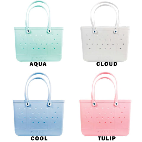 Solid Color Large Simply Tote - S22 - Simply Southern **CLOSEOUT - ALL SALES ARE FINAL**