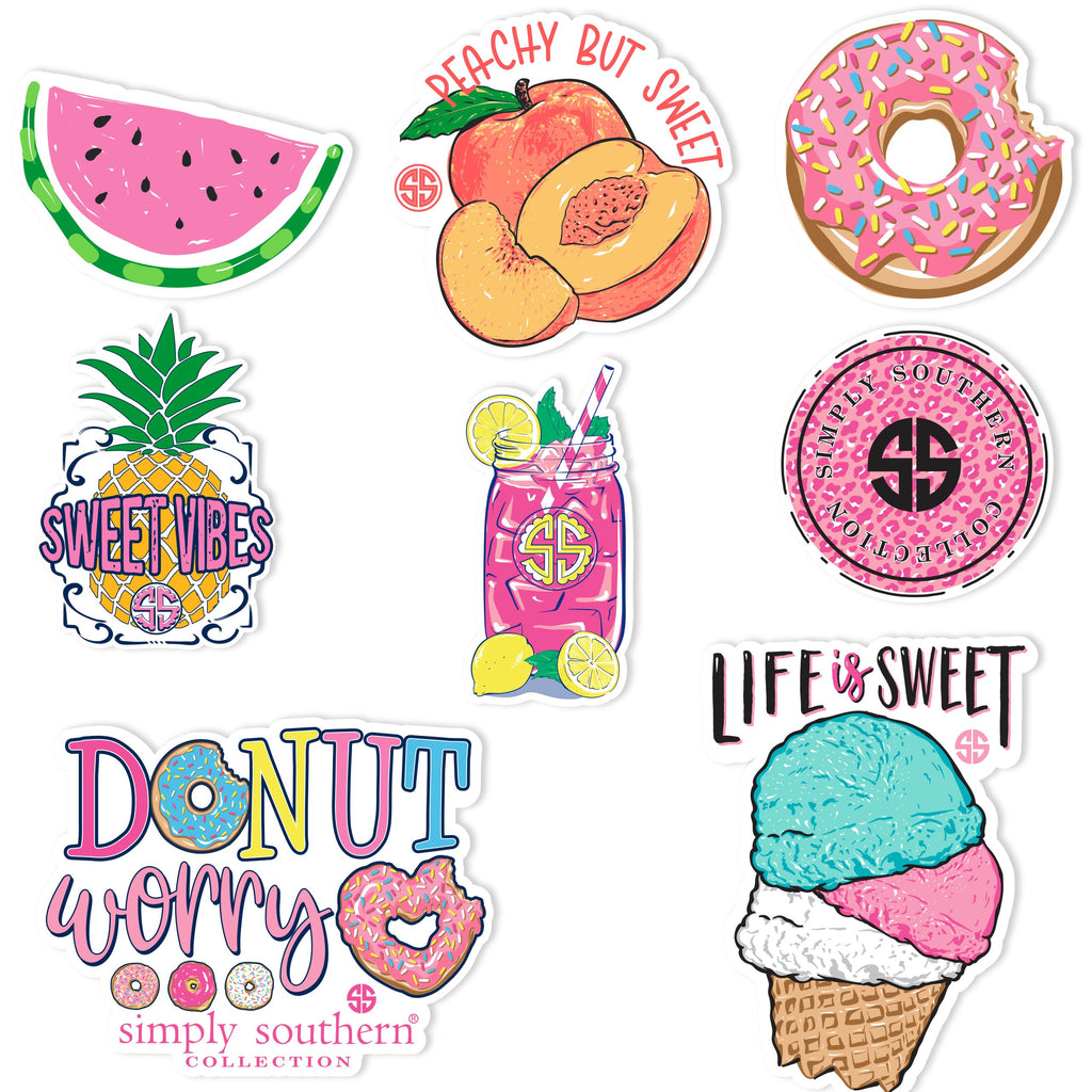 Decals 2 Pack With 6 Mini Stickers - SS - S21 - Simply Southern