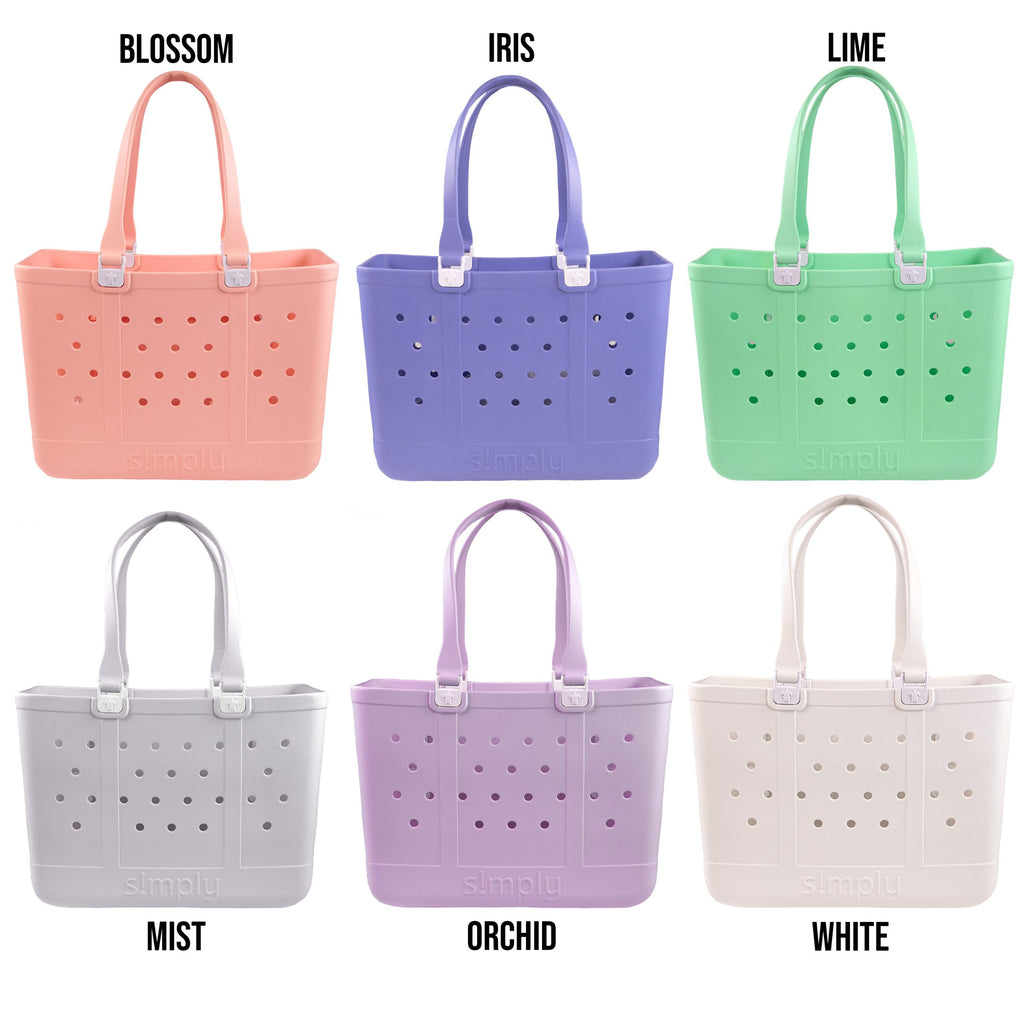 Solid Color Large Simply Tote - S23 - Simply Southern - NEW Handle Style  ***FREE Shipping***