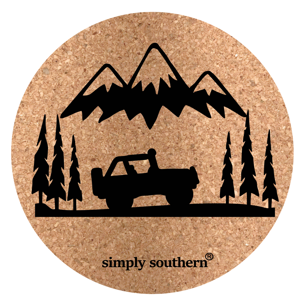 Cork Car Coaster - Guys - F20 - Simply Southern