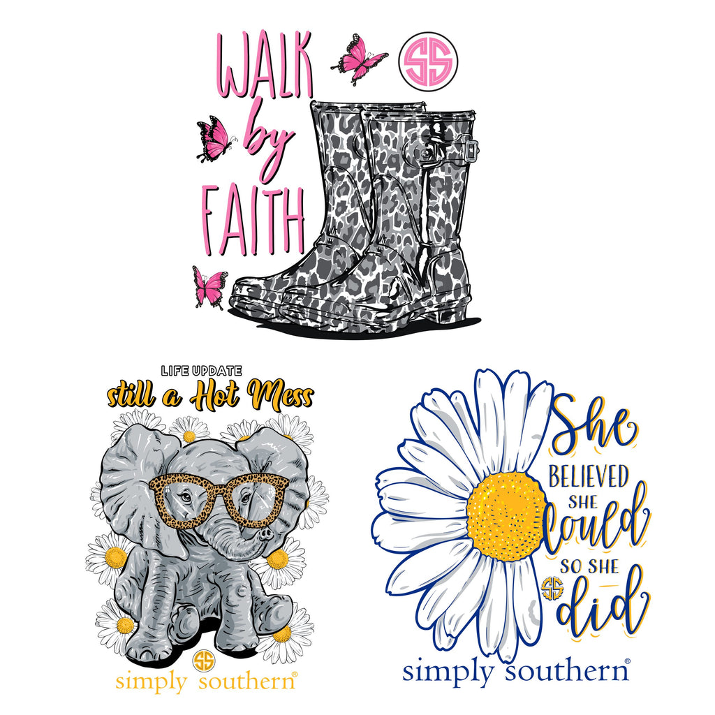 Decals 3 Pack - F21 - Simply Southern