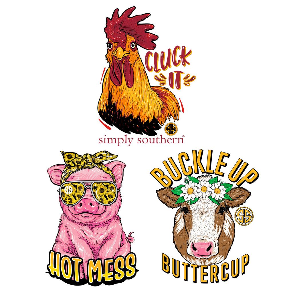 Decals 3 Pack - F21 - Simply Southern