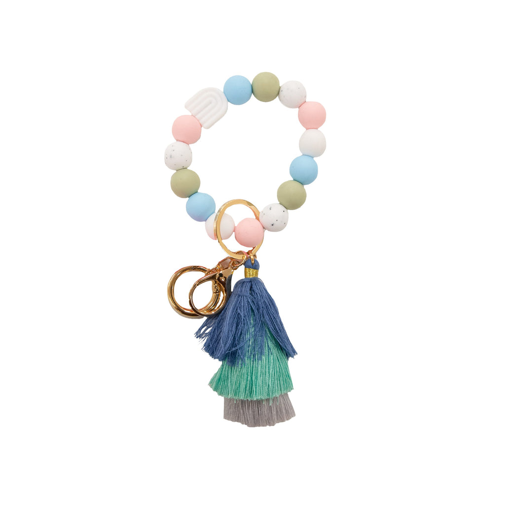 Bead Bangle Silicone - F23 - SS