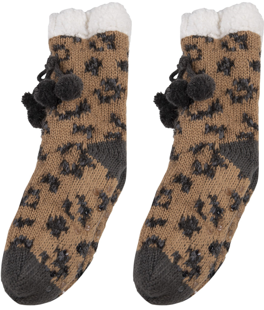 Camper Socks - Aztec / Leopard - F22 - Simply Southern