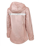 Charles River - New Englander Raincoat - Rose Gold with Print Lining
