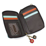 Wallet Crossbody - Sloth Turquoise - Vegan Leather - Chala
