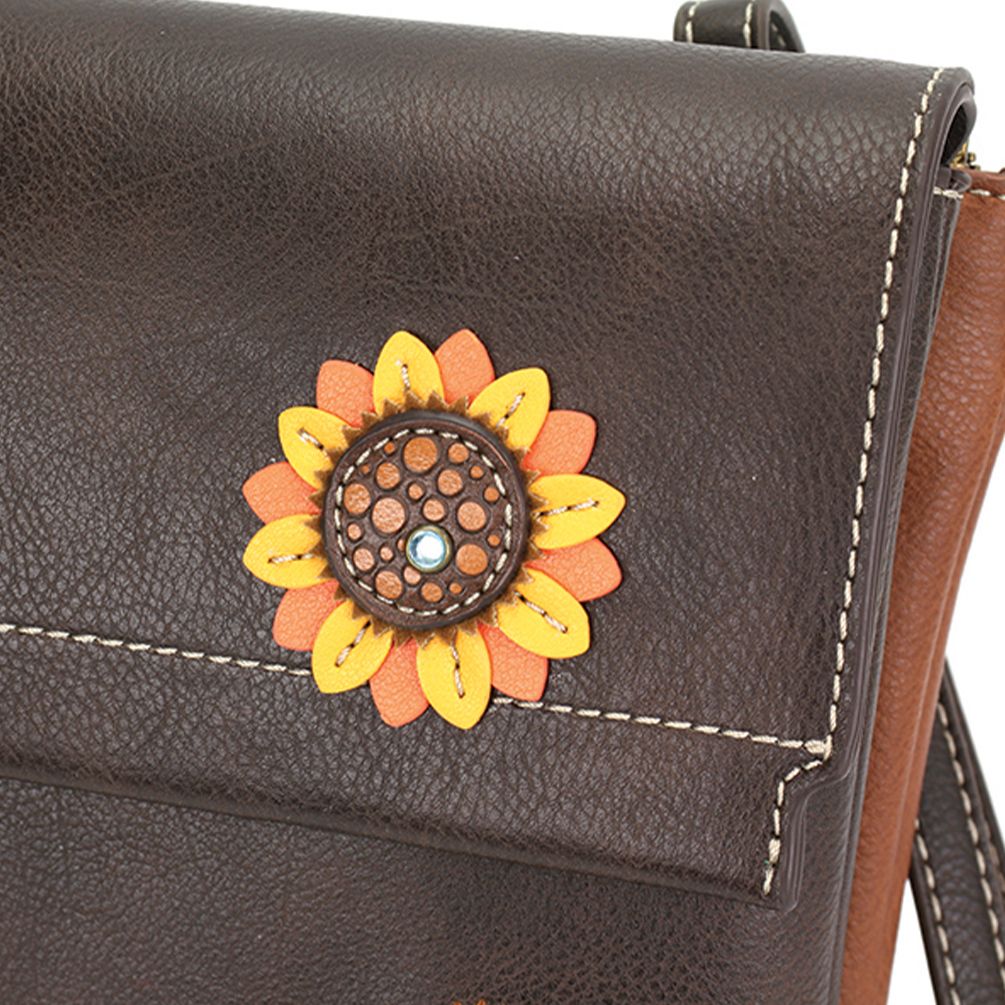 Criss Messenger Bag - Sunflower Brown - Vegan Leather - Chala