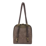 Convertible Backpack Purse - Sunflower Stone Gray - Vegan Leather - Chala