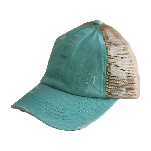 C.C crisscross distressed hat