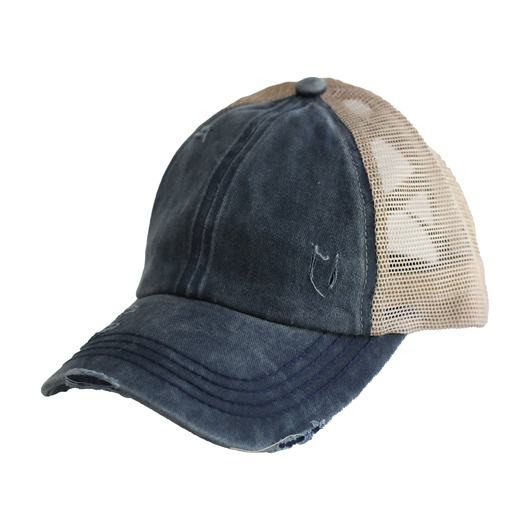 C.C crisscross distressed hat