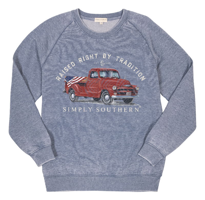 Raised Right By Tradition - Red Truck - SS - F22 - Adult Crew