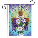 Easter Cross Religious - Garden Flag