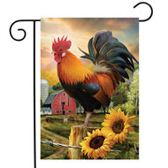 Fancy Rooster - Garden Flag
