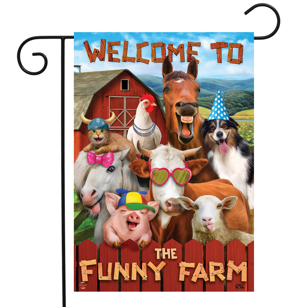 Funny Farm Summer - Garden Flag