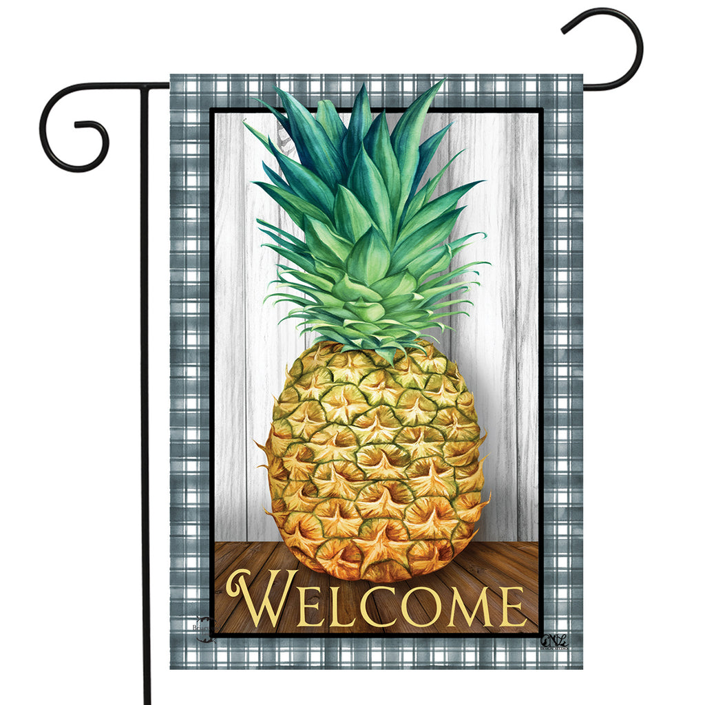 Checkered Pineapple Everyday - Garden Flag