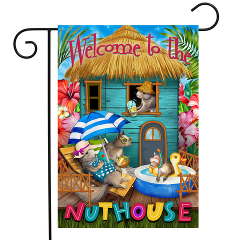 Summer Nuthouse Humor - Garden Flag