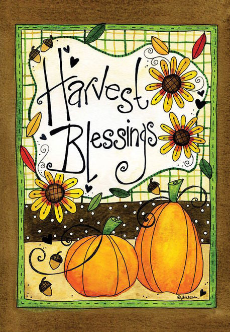 Harvest Blessings - Garden Flag