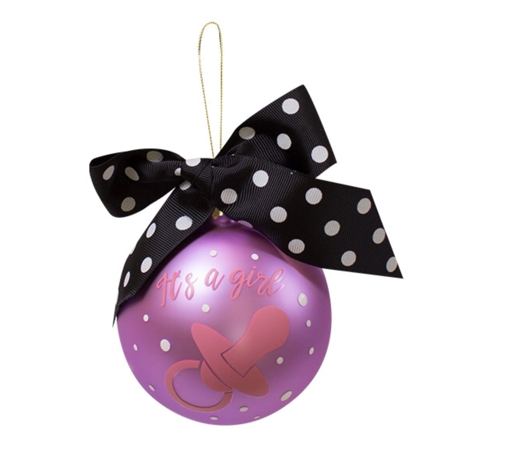 It's a Girl - Christmas Ornament