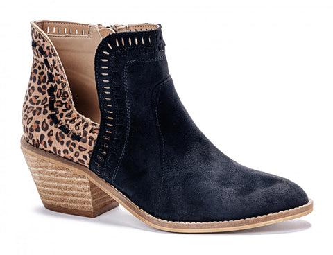 Black Leopard - Short Boots - Boutique by Corkys