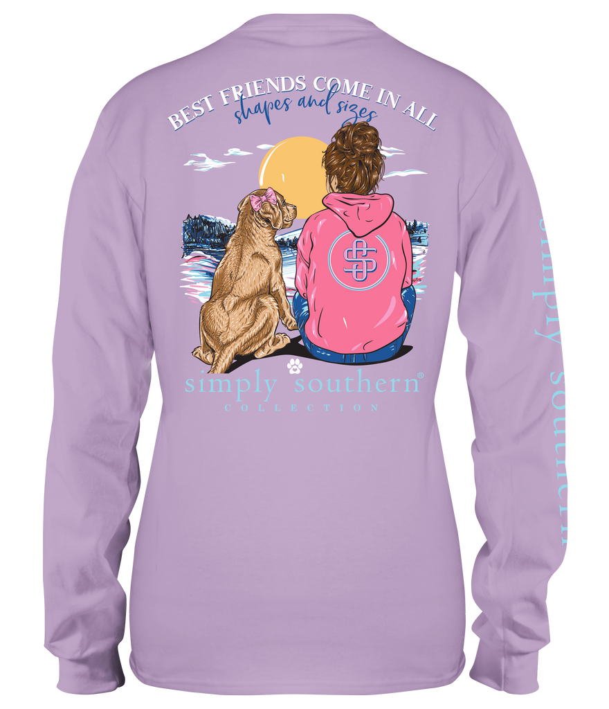 Best Friends Come In All Shapes And Sizes - Dog Lover - SS - F22 - YOUTH Long Sleeve